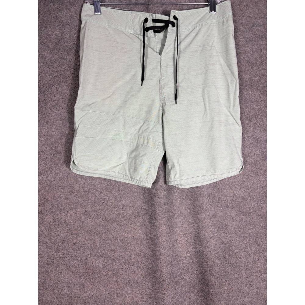 Hurley Phantom Board Shorts Mens 28 Sage Green‎ Micro Stripe Swim Trunks Stretch